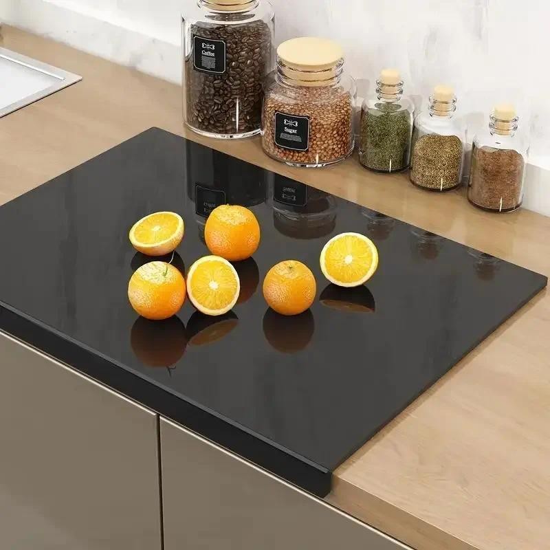 

High Quality Acrylic Cutting Chopping Boards with Lip Anti-slip Counter Countertop Protector 45x35cm Kitchen Gadget