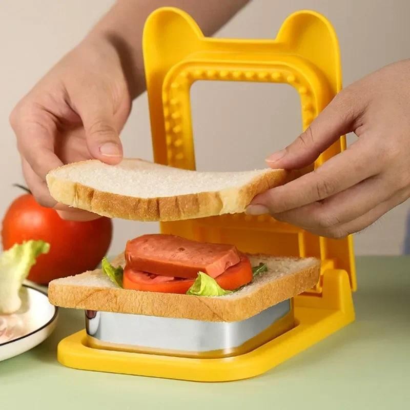 

Breakfast Sandwich Maker Bread Mold Toast Bread Cutting Die Sandwich Cookie Cutter Breakfast Dessert DIY Tool Kitchen Gadgets