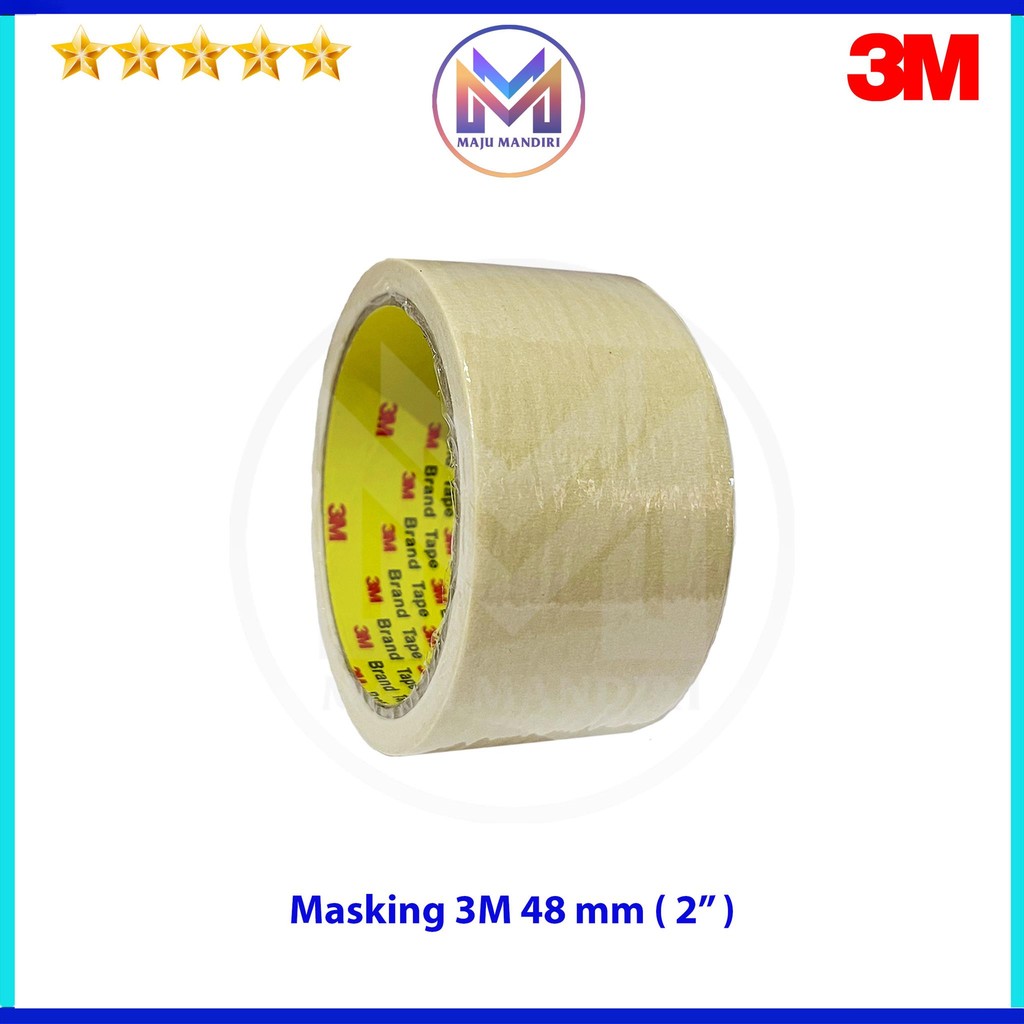 

Masking 3M Ukuran 2 Inch / Lakban Kertas 48mm 4cm / Solatip Kertas