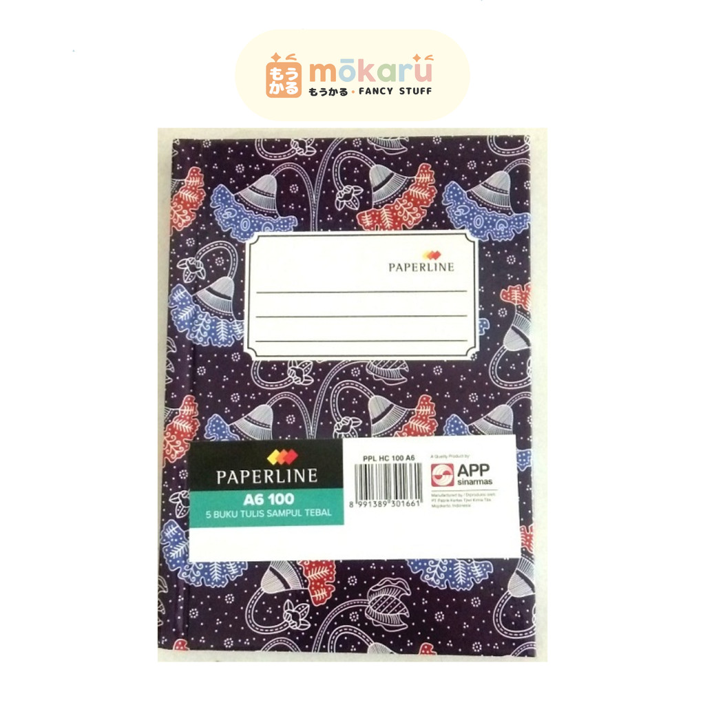 

Paperline Hardcover Oktavo Octavo A6 100 Sheets/ Lembar Murah