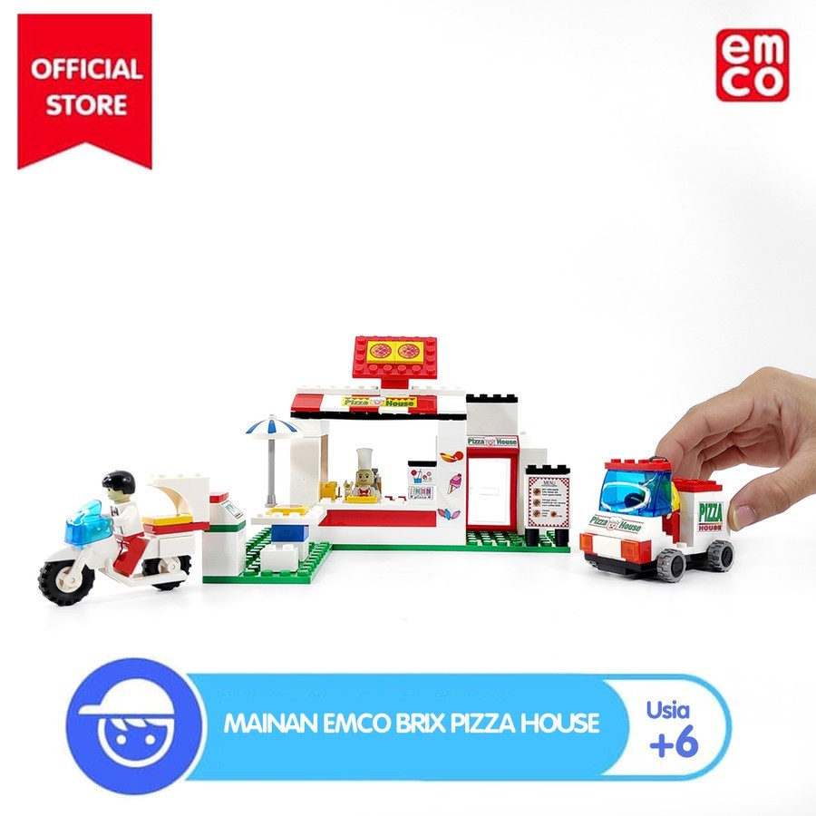 Mainan EMCO Brix Pizza House