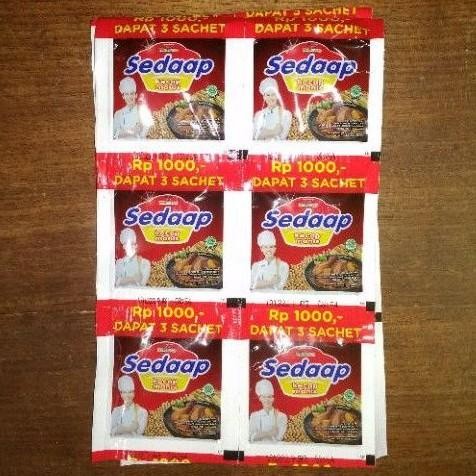 

120 pcs 10 renteng kecap sedaap kecap manis sachet 10 ml - ZOCISHOP88