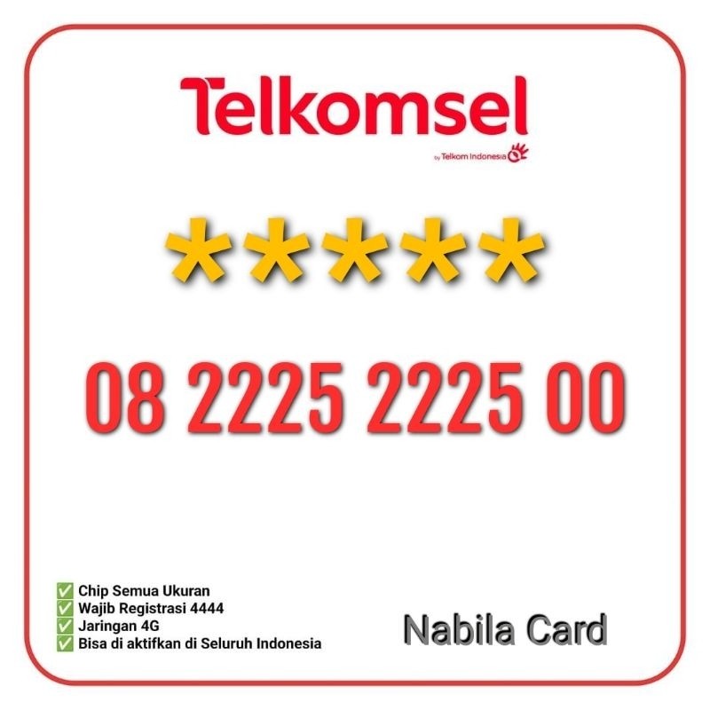 Nomor Cantik Simpati - Nomor Cantik Telkomsel - Simpati Cantik 8888