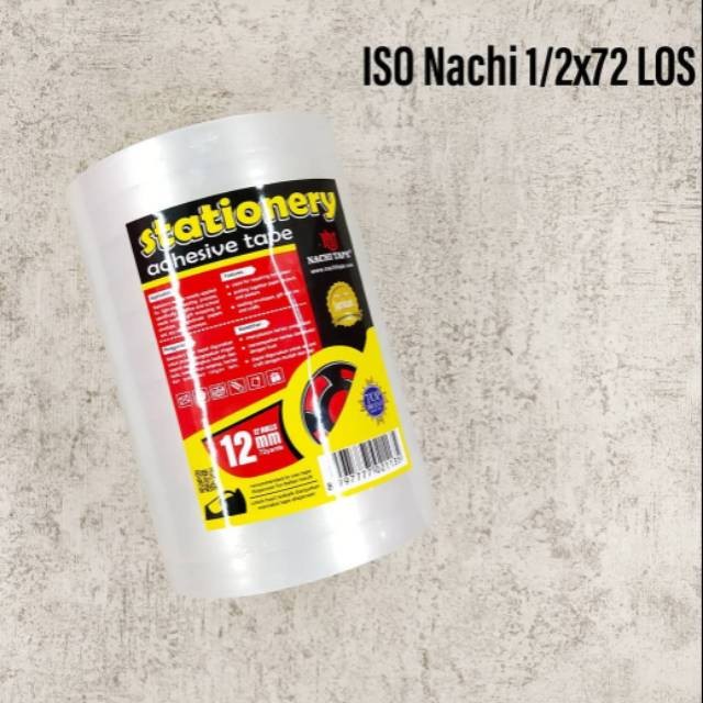 

[CCATK] (Slop) Isolasi Bening Nachi 12Mm 1/2X72 Los