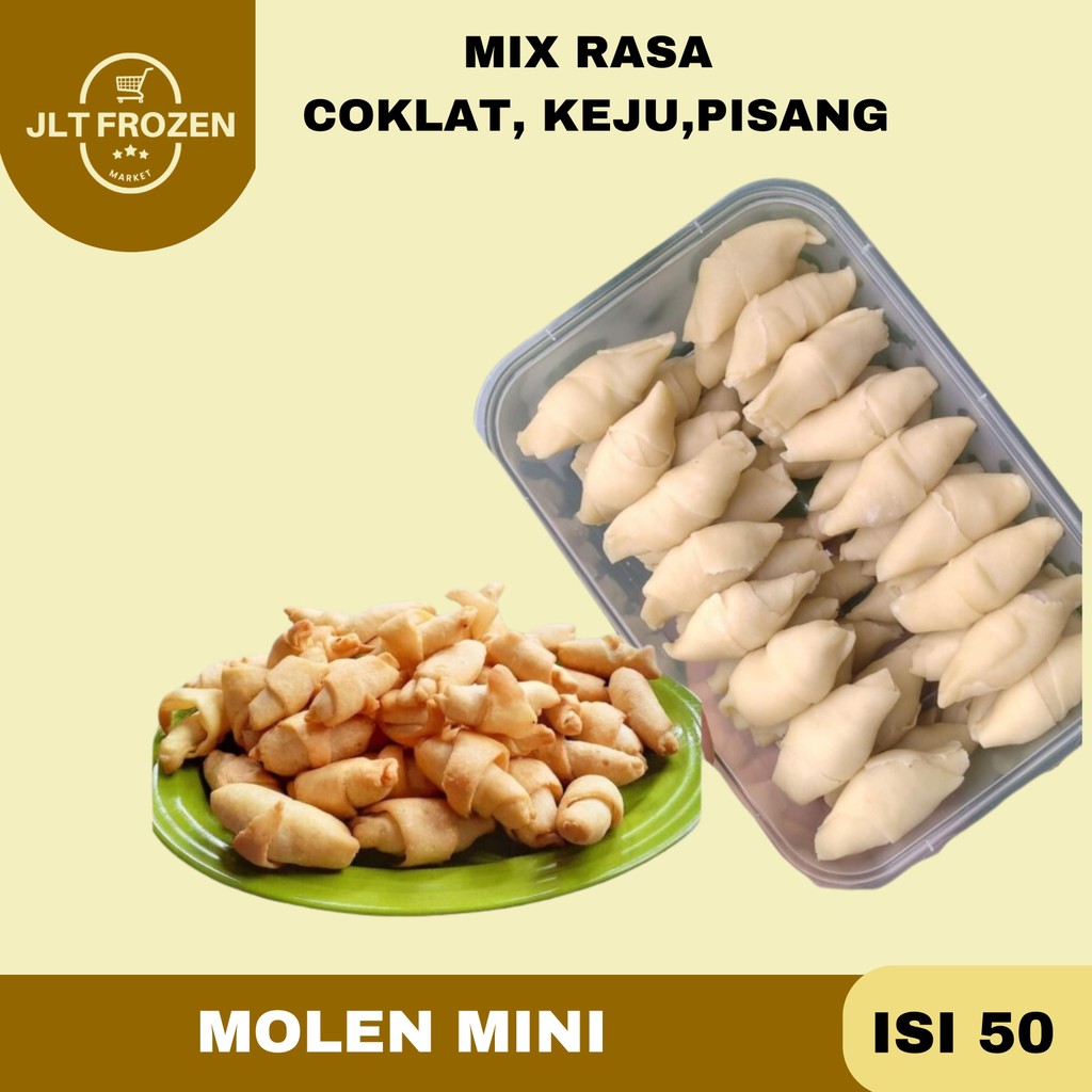 

Molen Mini / Unyil / Aneka Rasa / Isi Coklat / Pisang / Keju / Home Made / Isi 50 PCS Aufa's Kitchen