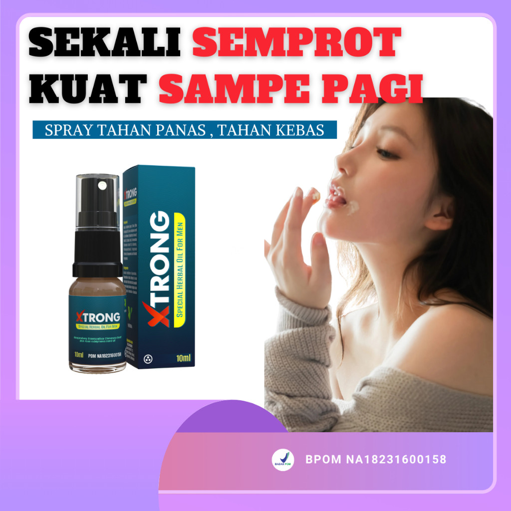 Xtrong Spray Tahan lama Durasi Bpom 100% ORIGINAL Kuat Herbal Tanpa Kebas