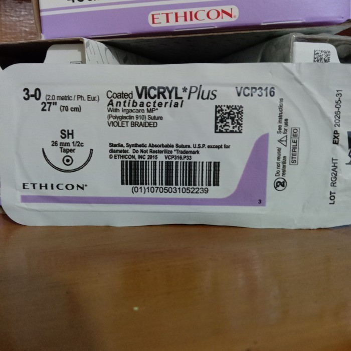 VICRYL plus 3-0 Taper VCP316 BENANG OPERASI