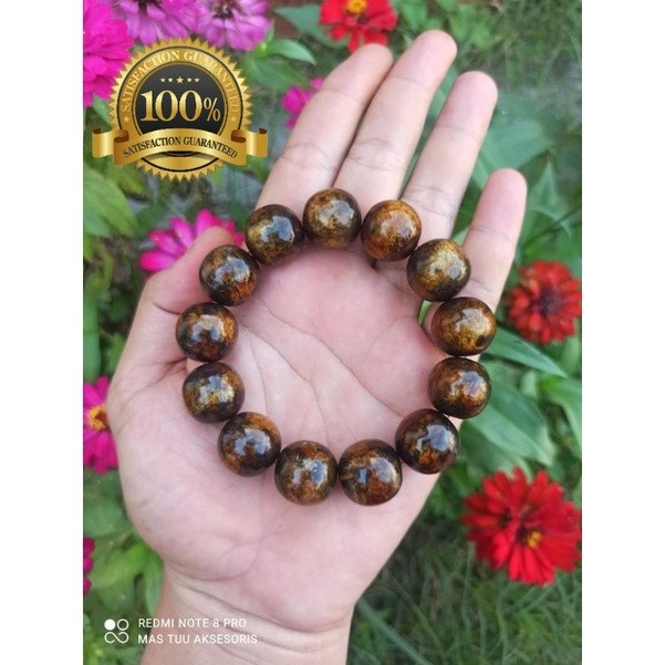 Gelang Akar Bahar Tali Arus Kuning Ukuran 16 mm