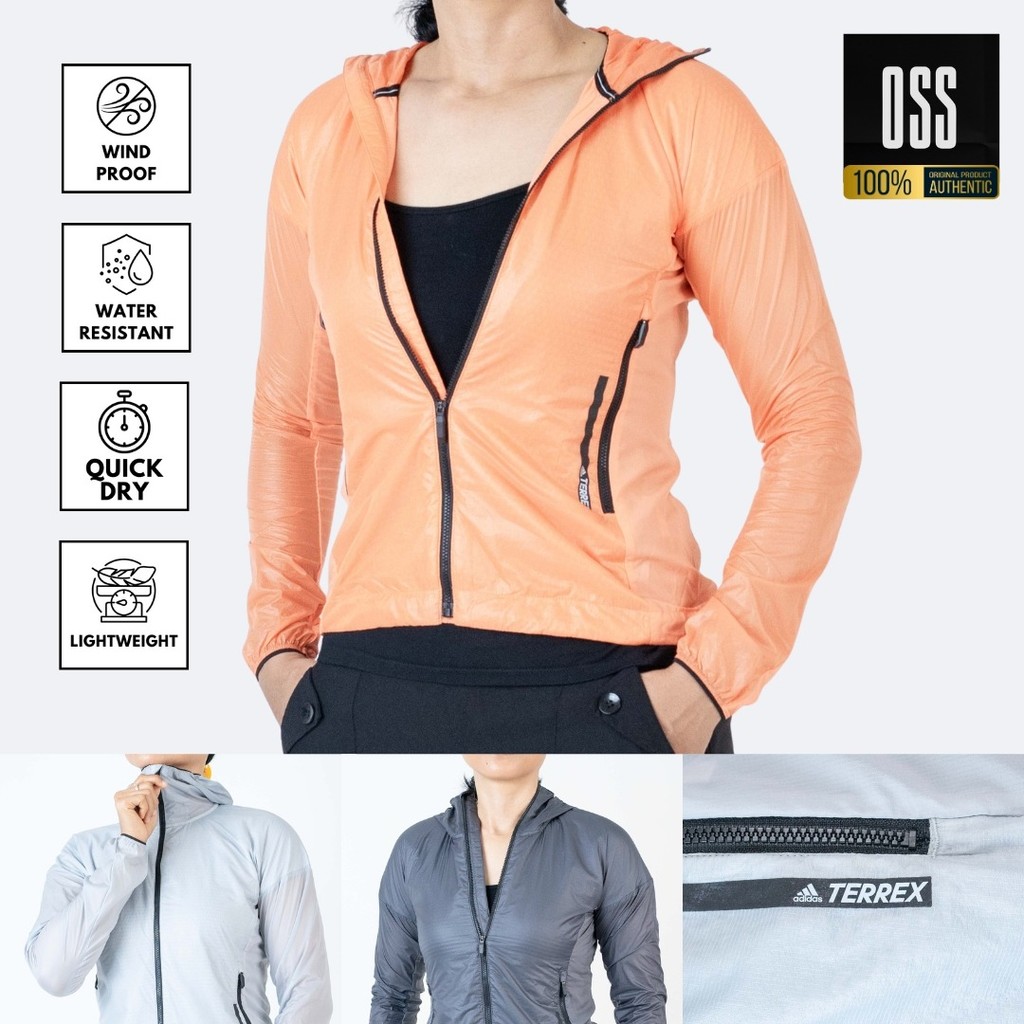 Jaket olahraga wanita jaket running wanita adds alpha original