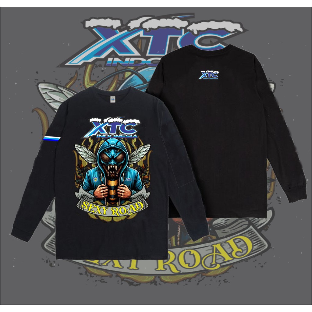 kaos xtc sexy road lengan panjang 24s bahan 13
