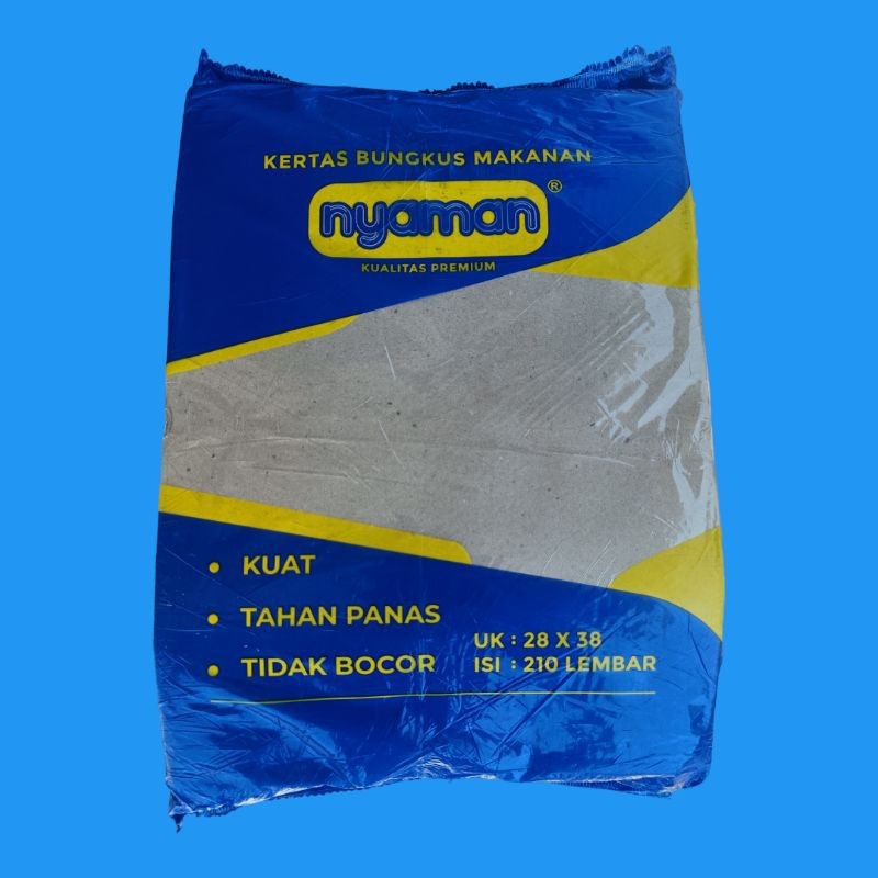 Kertas minyak NYAMAN / Kertas bungkus nasi terbaik / kertas nasi coklat