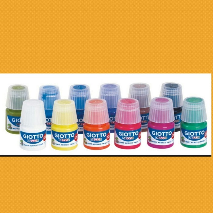 

best -Giotto decor acrylic set 12 warna - 25 ml cat acrylic