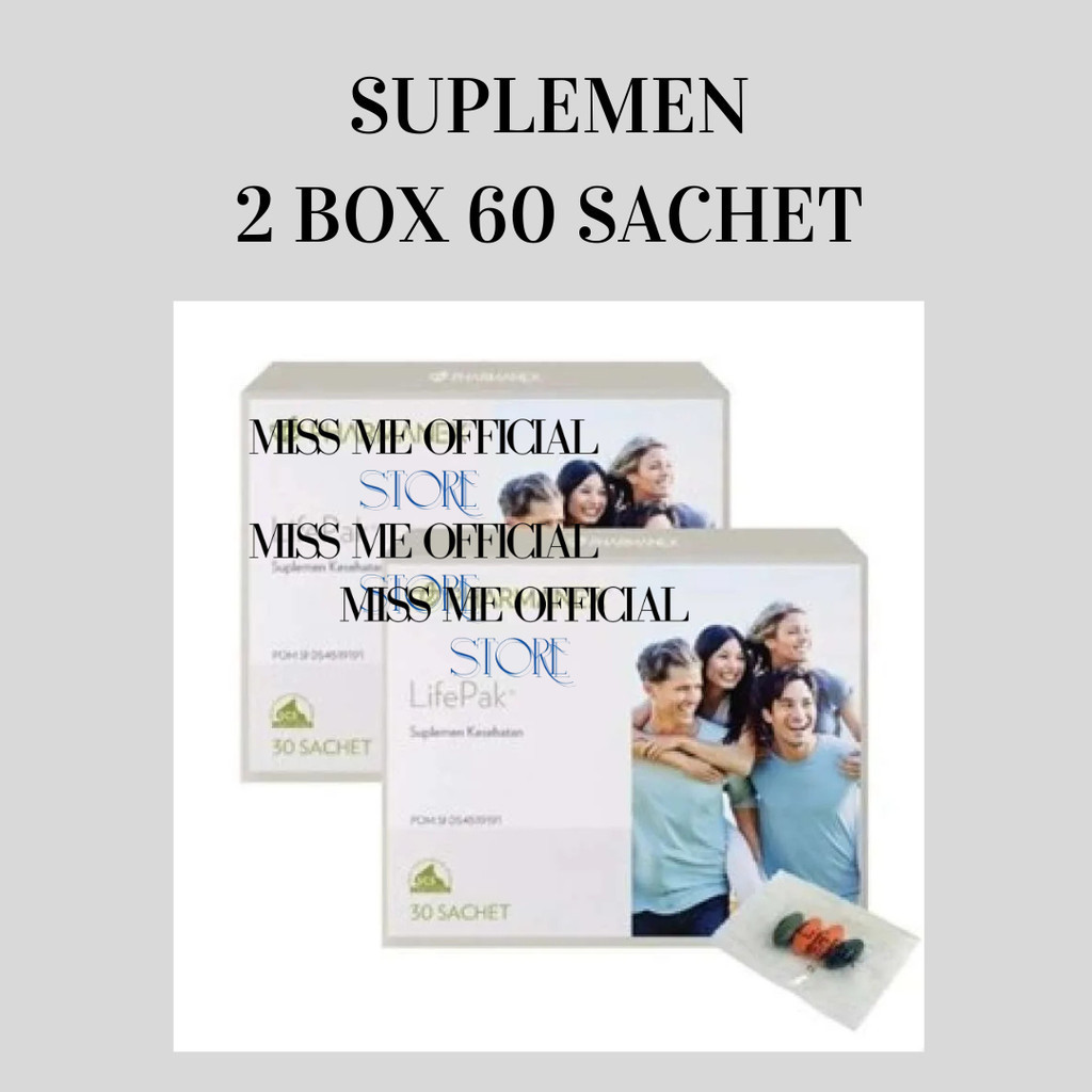 

murah 2 BOX 60 SACHET SUPLEMEN LIFE333PAK ORIGINAL EXP 8/2025