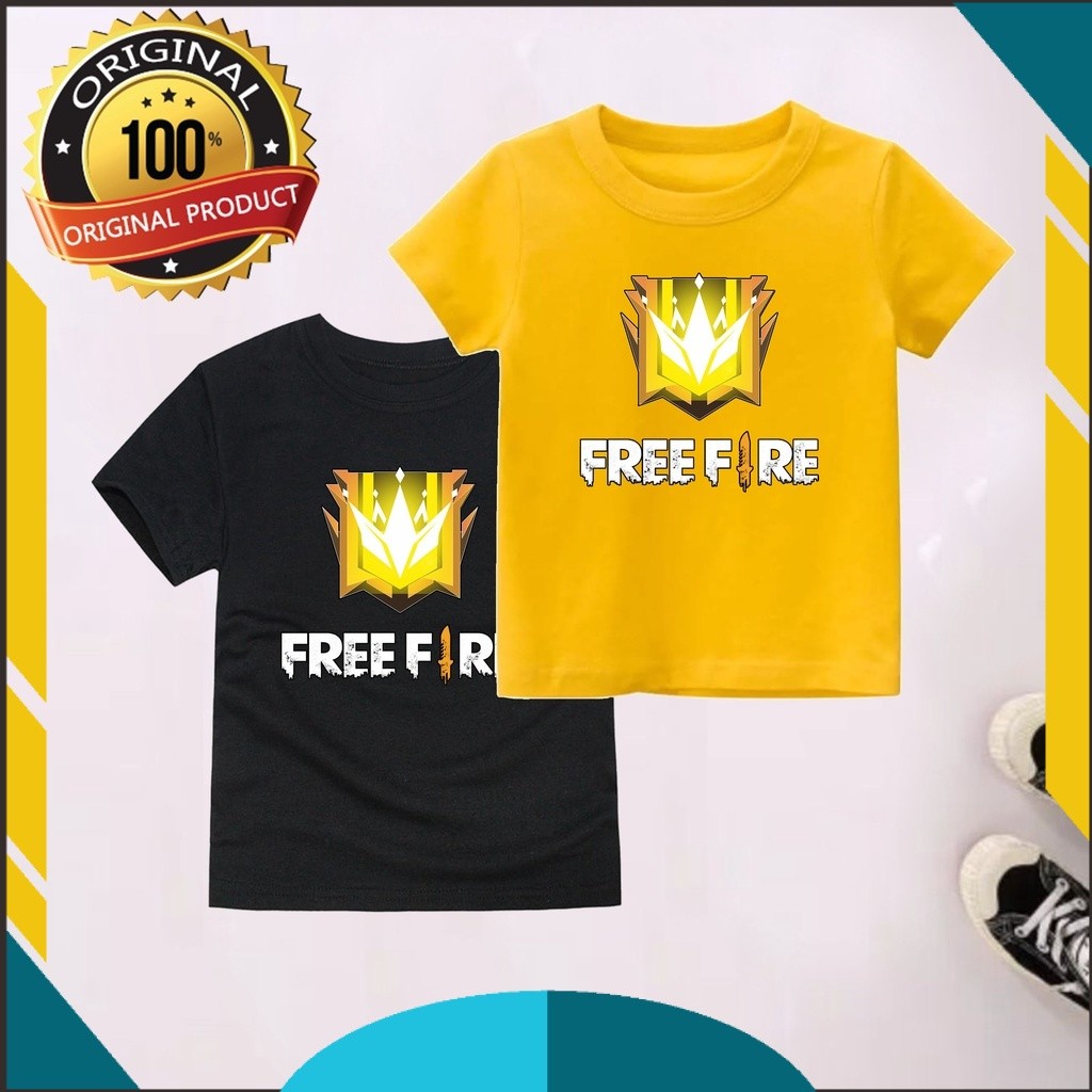 MP - Kaos Anak FF Motif Grand Master Baju Anak Free Fire Laki Laki Dan Perempuan Fashion Kids 06
