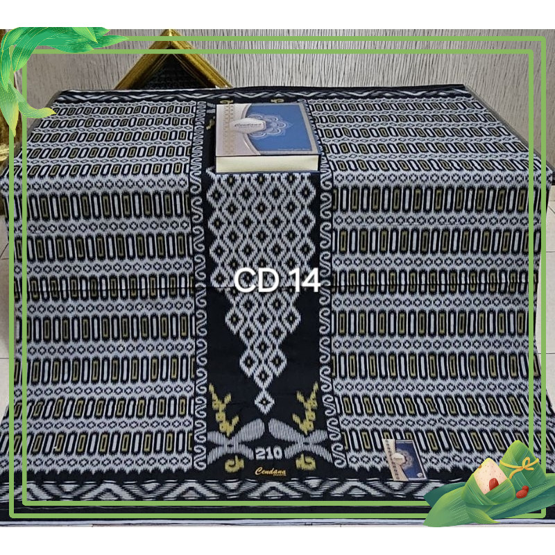 sarung cendana kwg motif mewah rayon adem tidak songket timbul model hadrah, kawung al balad, termur