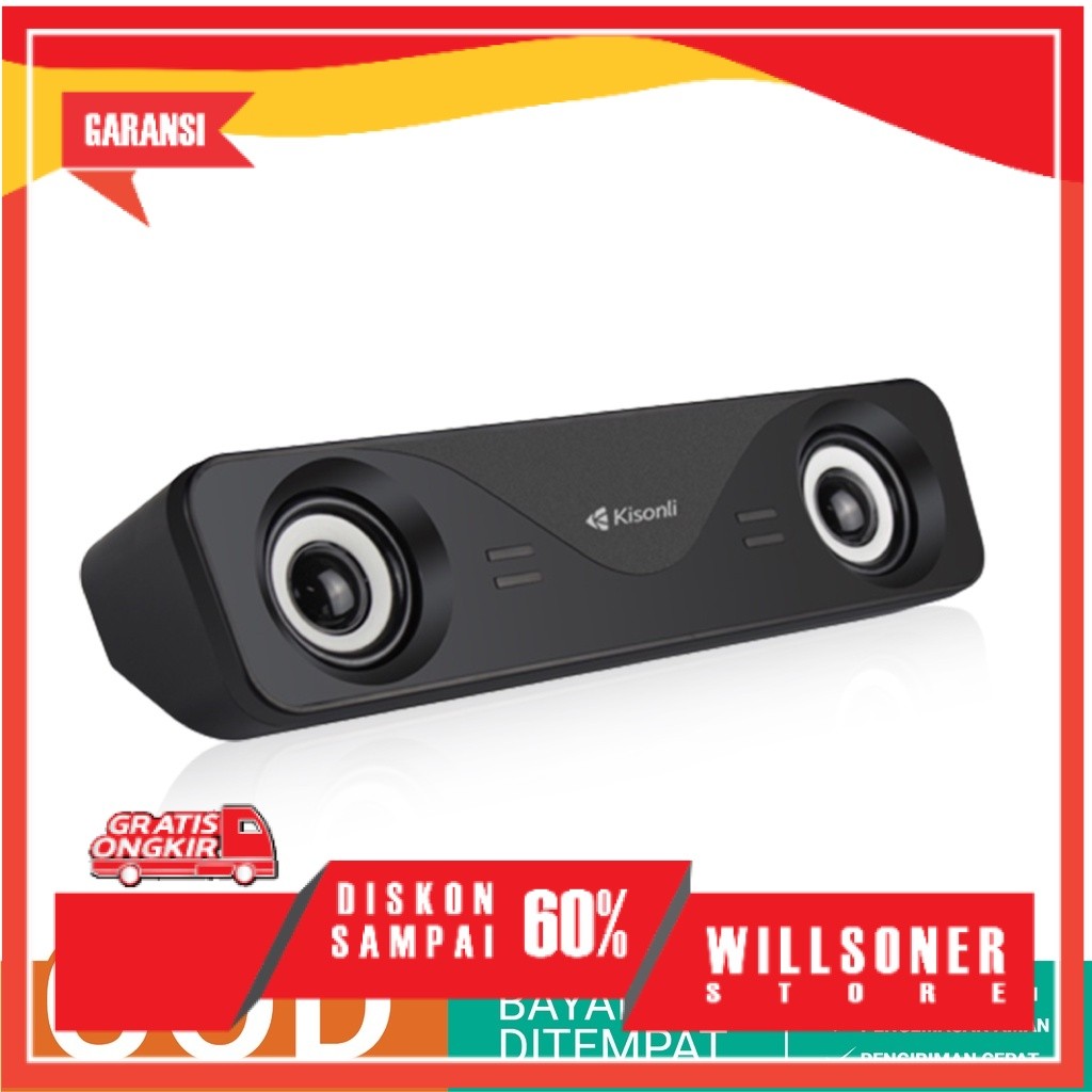 Kisonli Speaker Laptop / Komputer Soundbar I-610