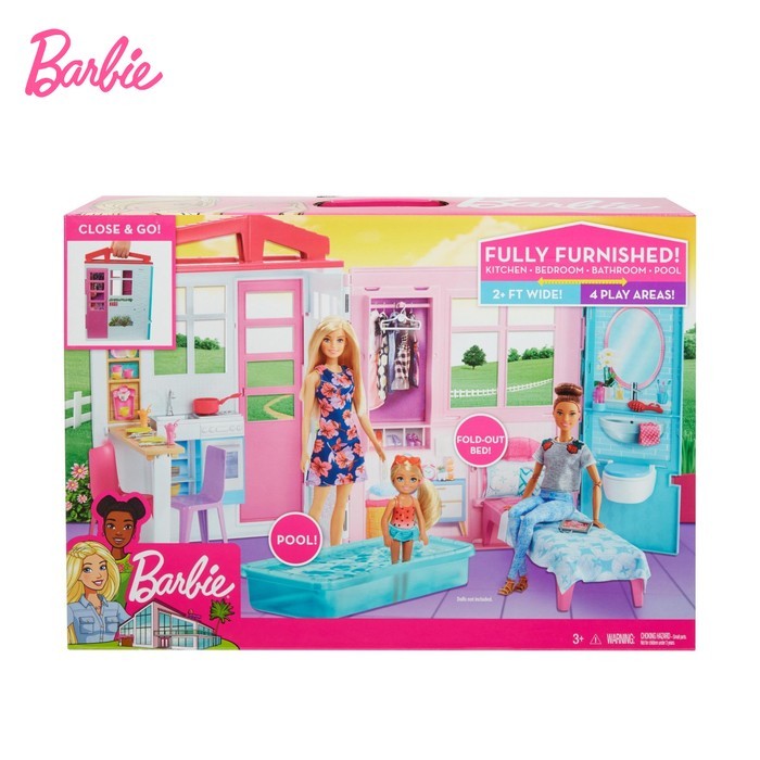Barbie 2-Story House Rumah Boneka Permainan Toy Anak Perempuan