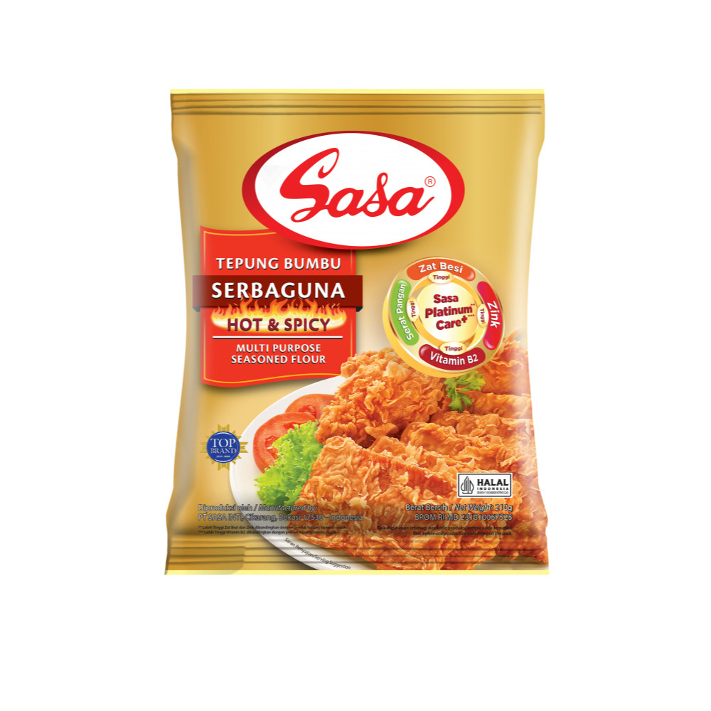 

Sasa Tepung Bumbu Serbaguna Hot & Spicy 210gr - ABO