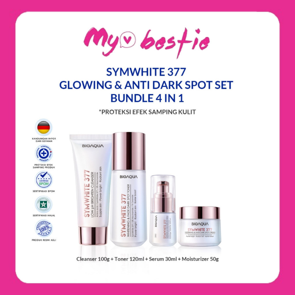 [My Bestie Choice] BIOAQUA SymWhite 377 Whitening & Fade Dark Spot Skincare Set