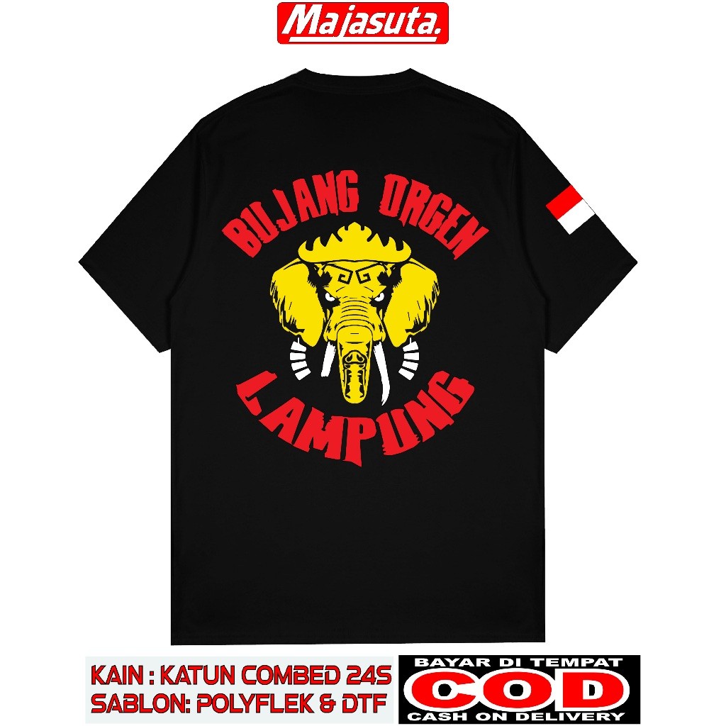 KAOS BUJANG ORGEN LAMPUNG BAHAN KATUN COMBED 24S TEBAL SABLON DTF
