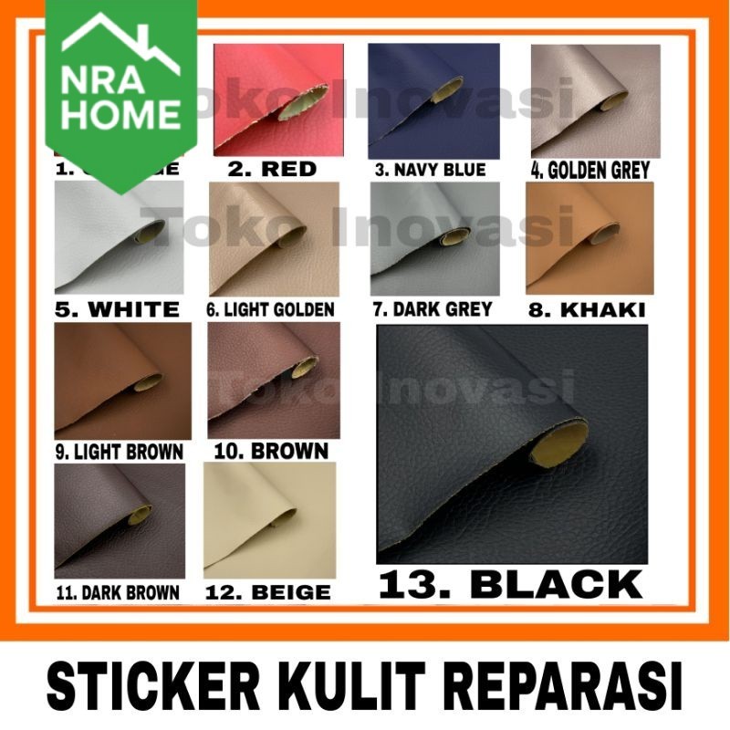STICKER STIKER KULIT SOFA KURSI JOK MOBIL MOTOR FURNITURE FURNITUR TAS JAKET KULIT METERAN OSCAR REP
