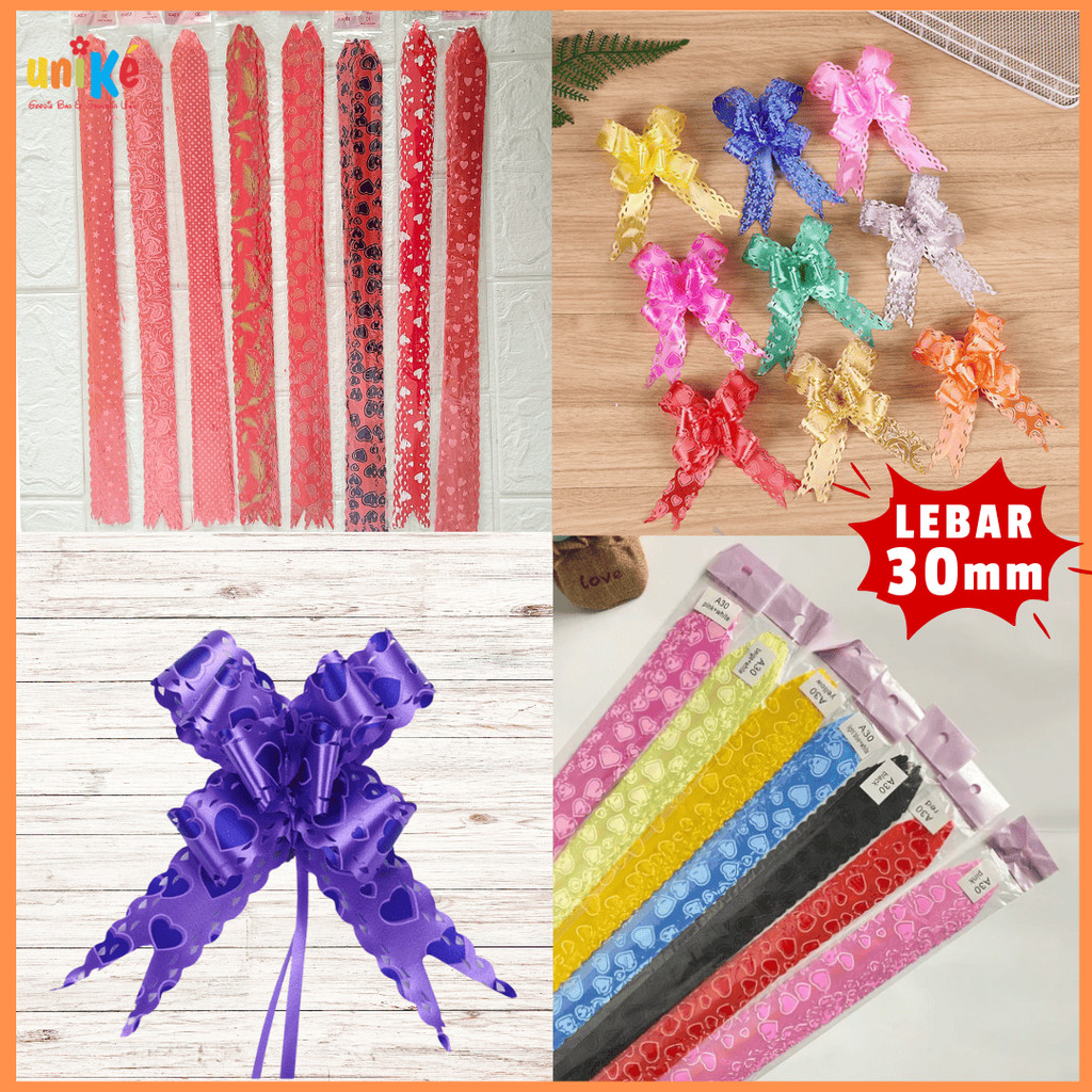 

PITA SERUT TARIK MOTIF 30 MM Dekorasi Pita Kado Parcel Perlengkapan Souvenir Pesta Ulang Tahun