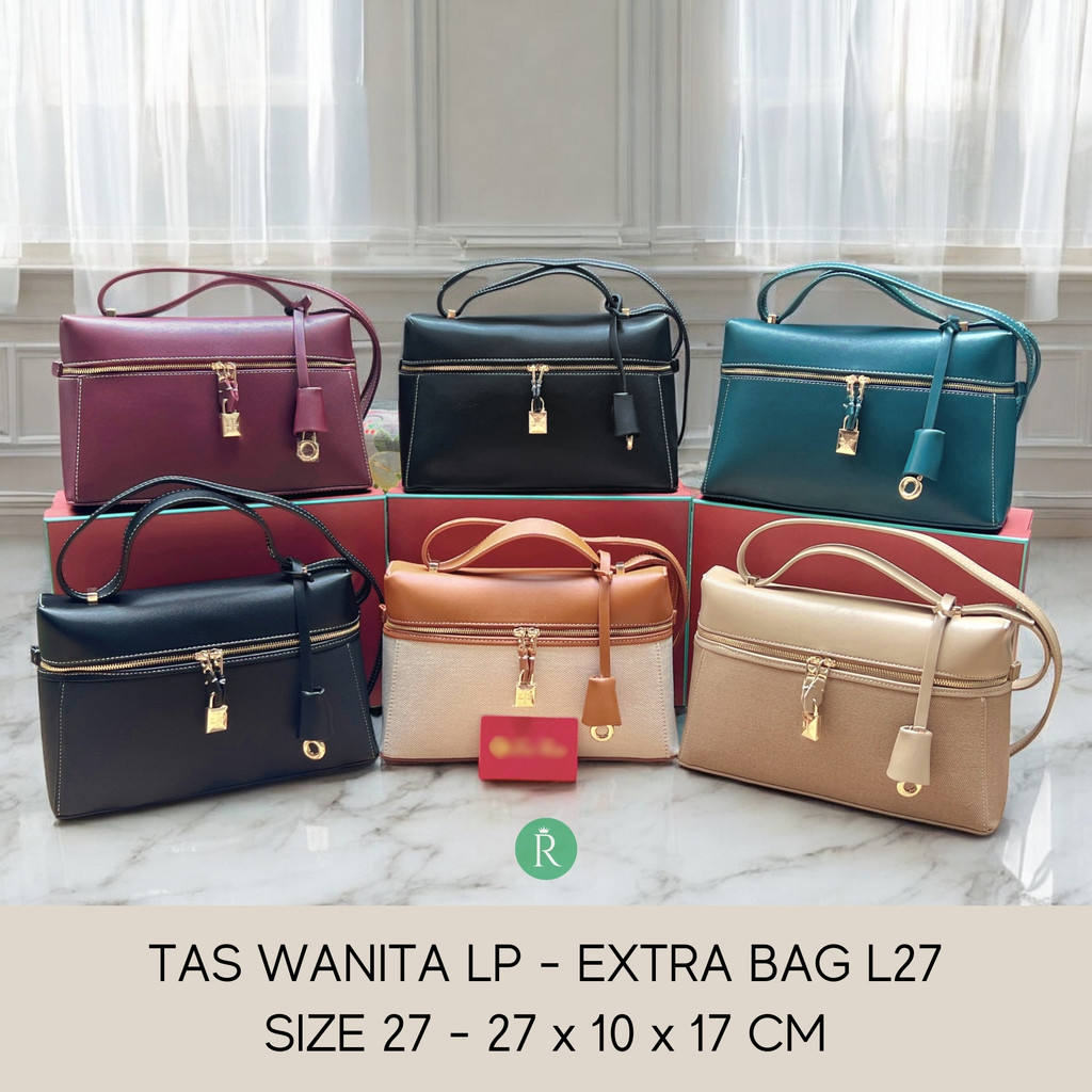 Tas Multifungsi Tenteng Slempang Wanita Premium Fashion Korea Extra Bag Leather L27 Klasik Elegan LP
