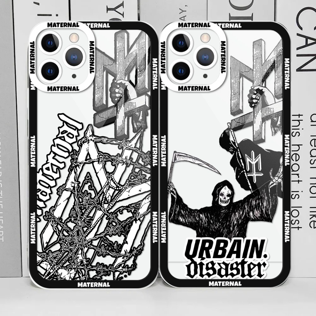 #CUMTR SOFTCASE BENING CLEAR CASE IPHONE 11 12 13 14 15 PRO MAX SERIES MOTIF URBAN DISASTER CASE HP 