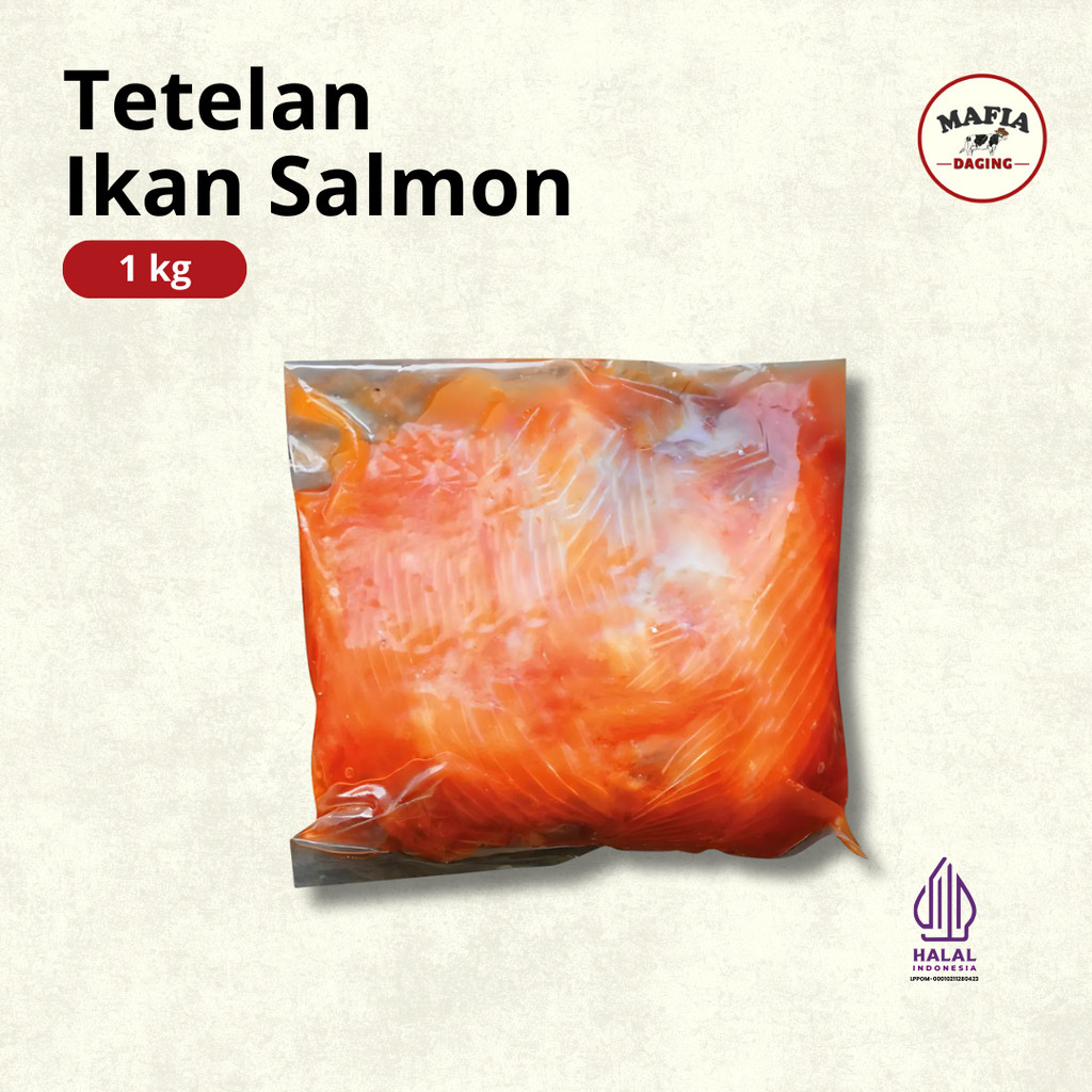 

[Mafia Daging] PROMO! Tetelan Ikan Salmon 1 kg Tetelan Salmon Frozen Norway