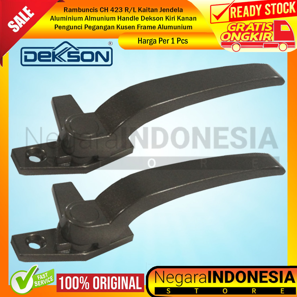 Dekkson Rambuncis Kunci Jendela Ch 423 L R Bk Na Wh Yb1c Kiri Kanan Pengait Kaitan Gembok Casement H