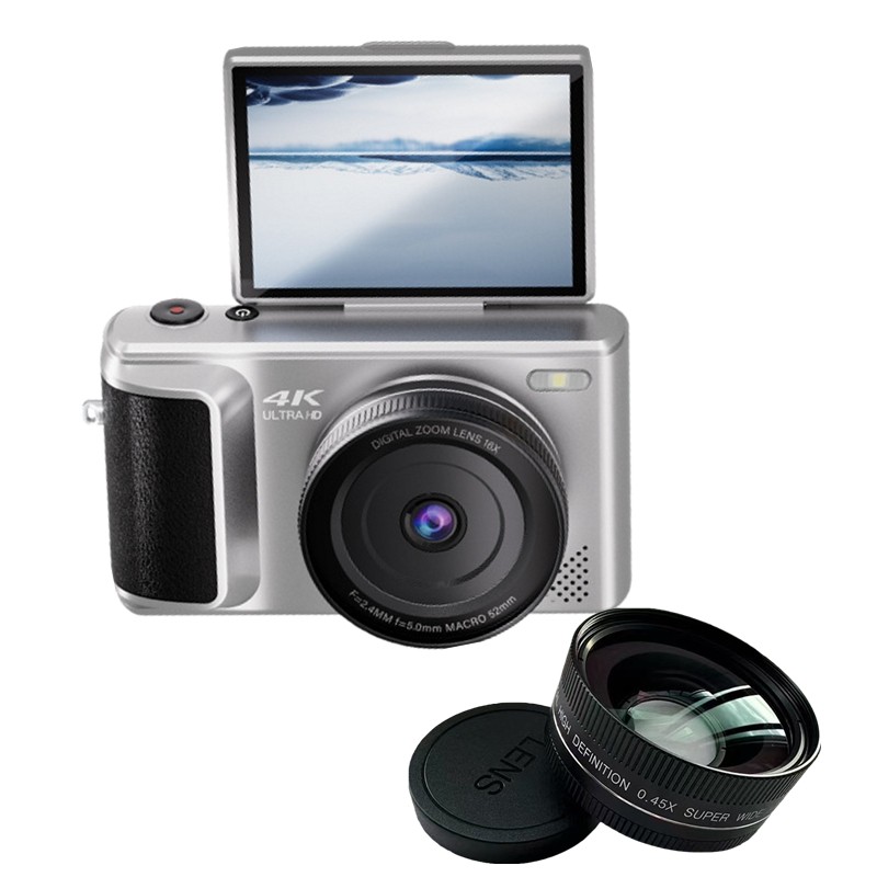 M3 4K Digital camera and 16X digital zoom camera 64 megapixel 3-inch flip screen with flash for voic