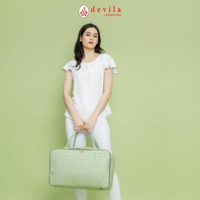 promo  -DEVILA LUXURY DIAMOND TERPROOF TRAVEL BAG JUMBO SIZE - Tas Koper terproof Ukuran Besar Motif