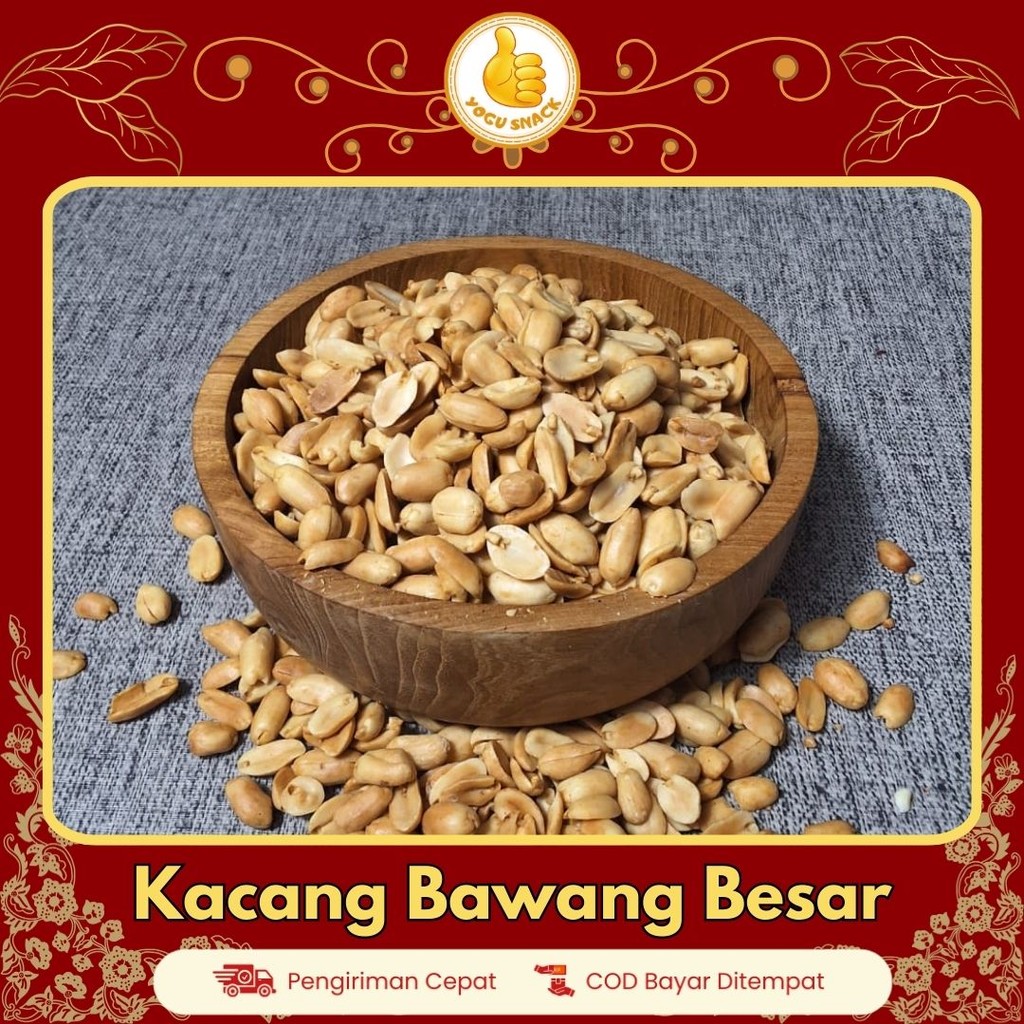 

Kacang Bawang Besar Super Renyah Rasa Istimewa,Gurih dan Sehat- Tanpa Pengawet kemasan 250gr 500gr