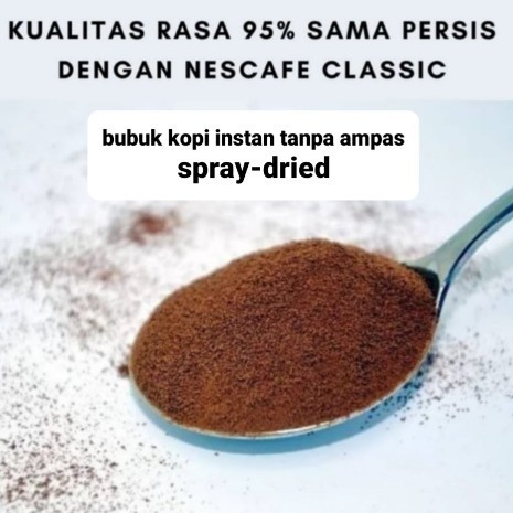 

Spray Dried Instant Coffee 500GRM Kopi Instan Tanpa Ampas(100% Arabica