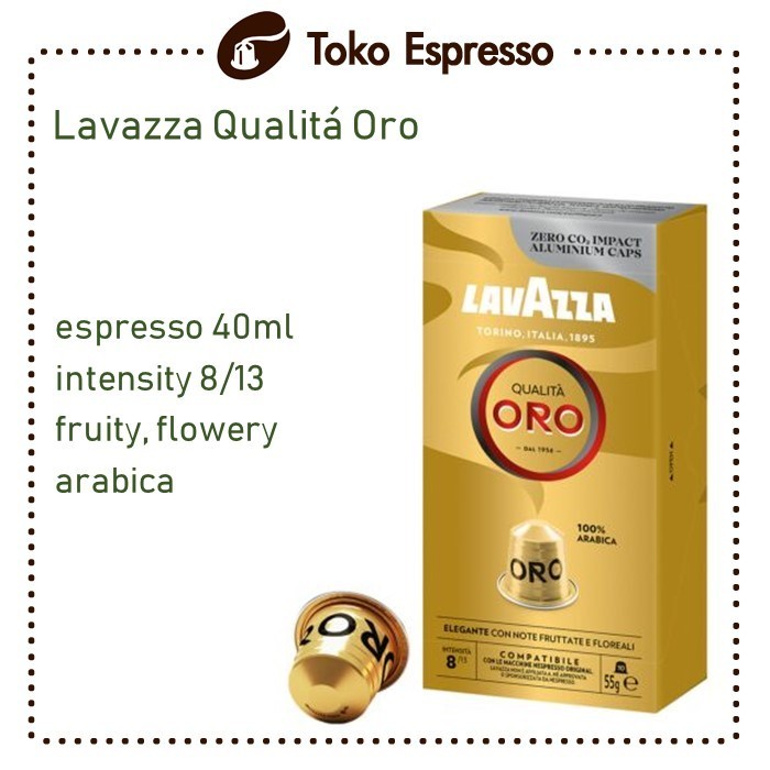 

Lavazza Coffee Capsules Kompatibel untuk Nespresso - LavOro