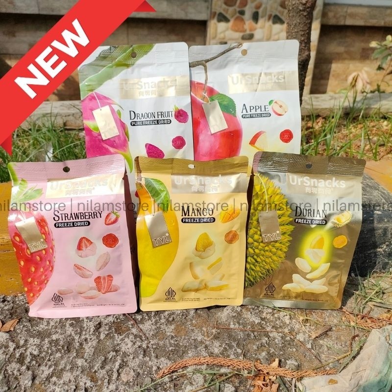 

TYL Buah Kering - Freeze Dried Buah Kering Mangga Strawberry Durian Apel Buah Naga