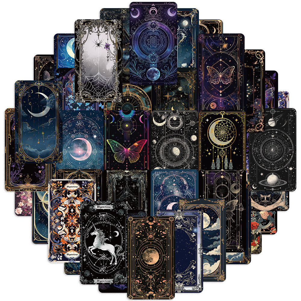 

50pcs Mystery Journey Stickers Decals Cartoon Animals Waterproof Vinyl Stickers for DIY Luggage Water Bottles Phone Cases