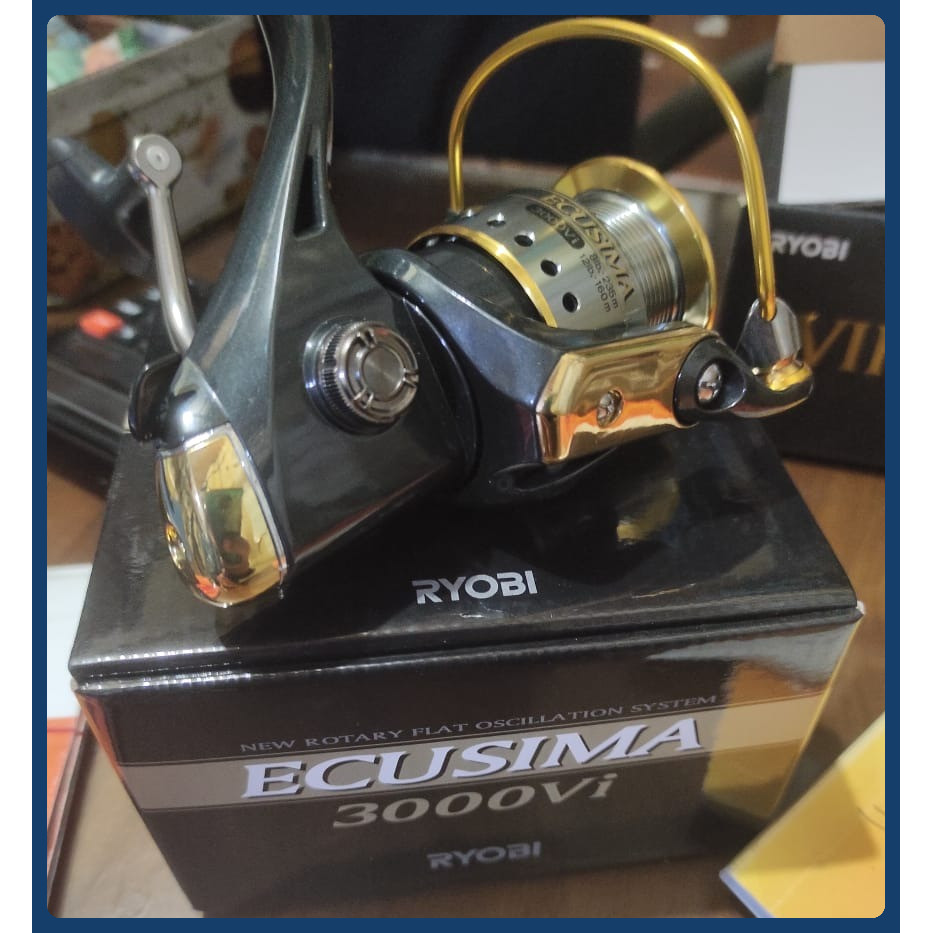 Reel Ryobi Ecusima 2000 3000 – Power Handle | Gear Ratio 5.0:1 | 4+1 Ball Bearing | Aluminium Spool 