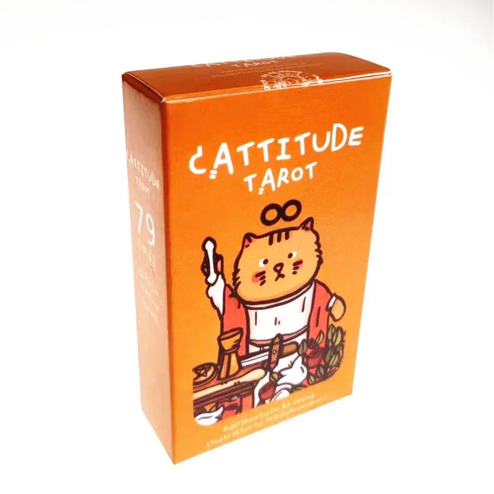 NEW Cattitude Tarot Cards For Divination Personal Use Poker Cats Oracle Deck Hot Sale Romance Board 