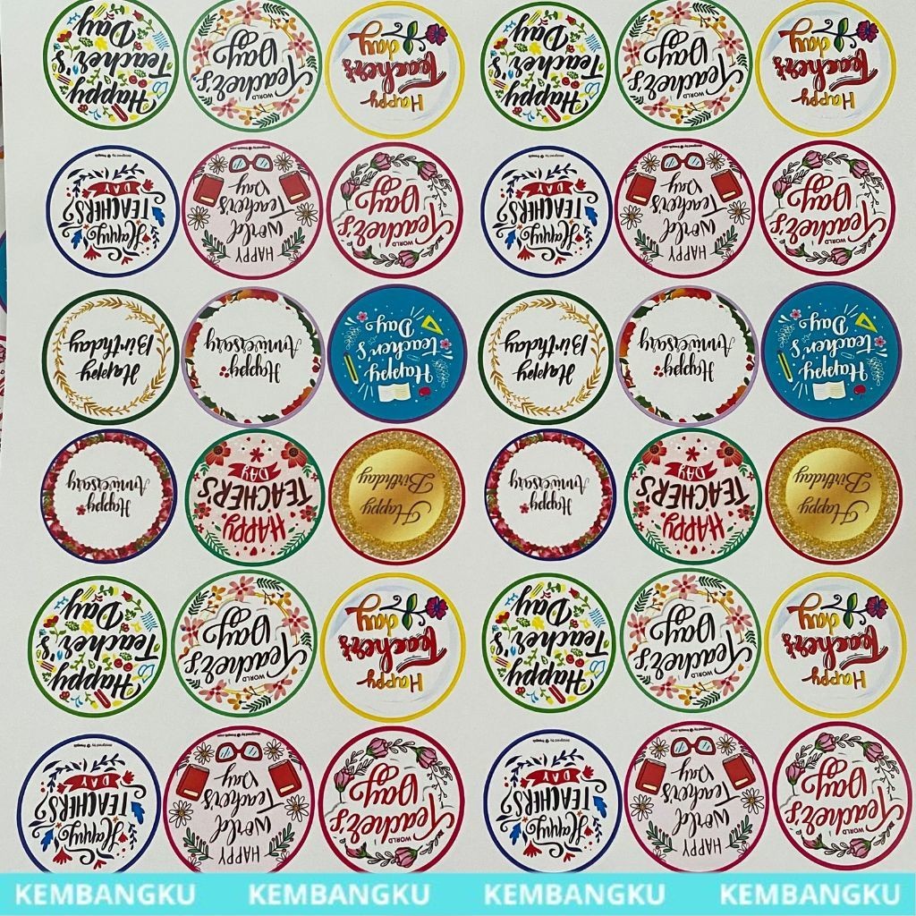 

(1 PCS )TOPER UCAPAN BULAT HAPPY TEACHER DAY/HAPPY BRIDSDAY/HAPPY ANIVERSARRY