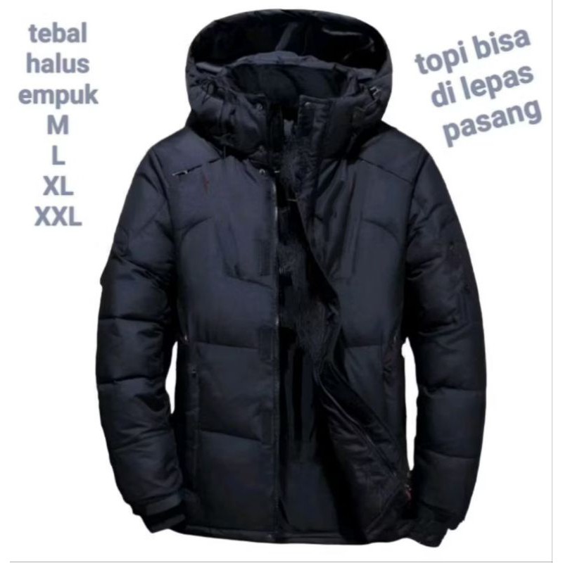 JAKET PUFFER GELEMBUNG PARASIT OUTDOOR/JAKET PARASIT WATERPOOF BAHAN TEBAL PRIA/WANITA.M.L.XL.XXL.XX
