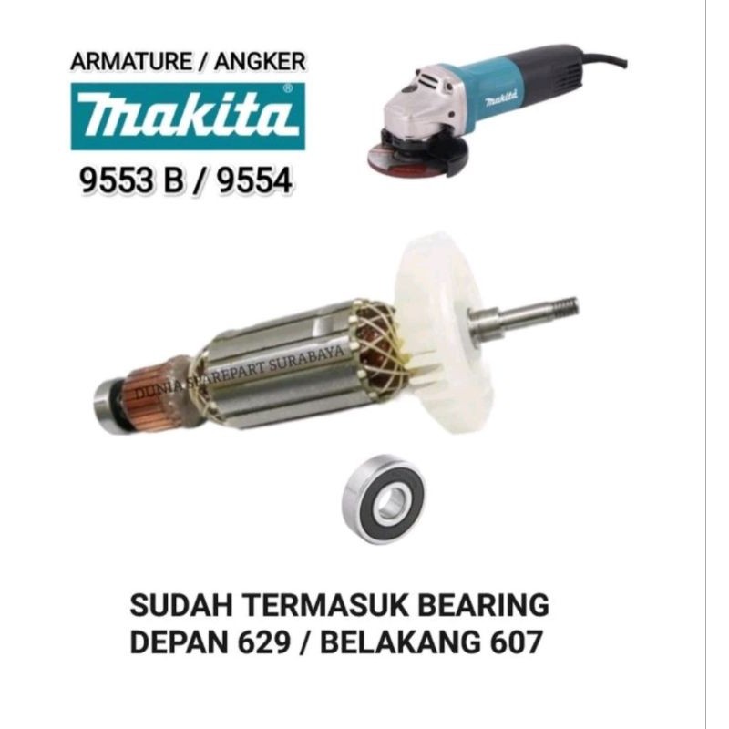 Armature Gerinda Makita 9553B / Angker Gerinda Makita 9553B BENZ