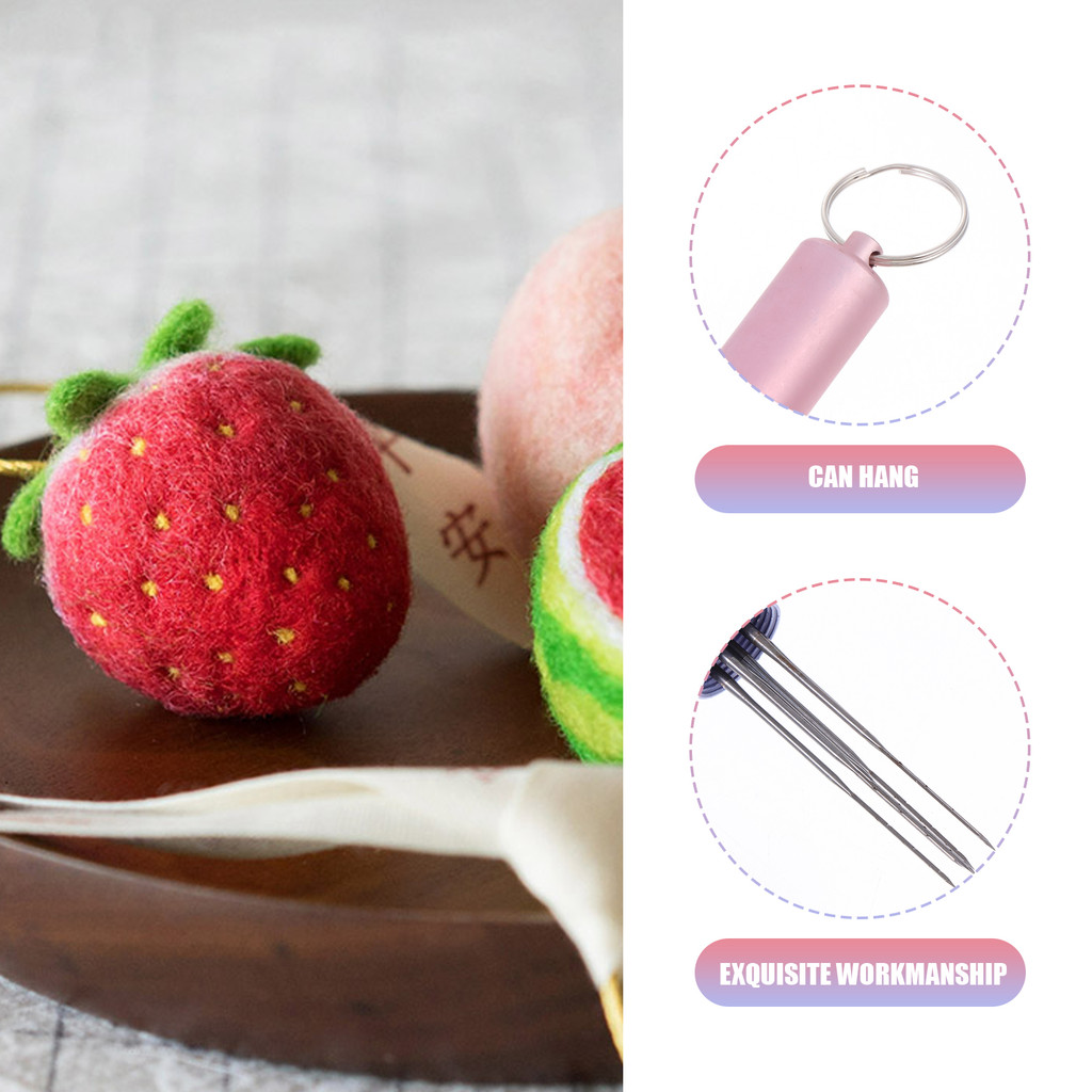 

1pc Adjustable Punch Set Stainless Steel Felting Tool For Diy Embroidery Cross Stitching Home Sewing Needlework Smooth Durable