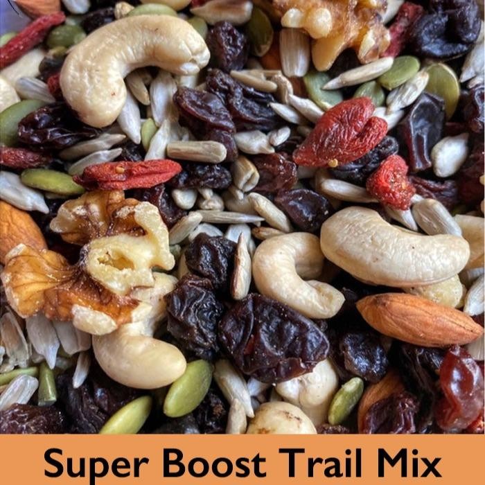 

Sale Trail Mix Complete Neo 500gr (1/2kg) (almond,walnut,sunflower,pumkin,mente,chia eed,gojiberry,cranberry,dark raisin,golden raisin) almond hitam Mete Cashew Food Labu Snacks Cemilan Snack Green Kering Biji - 500 gram (1/2kg) Terlaris
