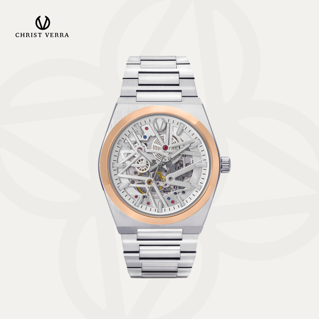 Christ Verra Casual Men's Watches Jam Tangan Pria Automatic Luxerno Series CV 110819G-14 SLV