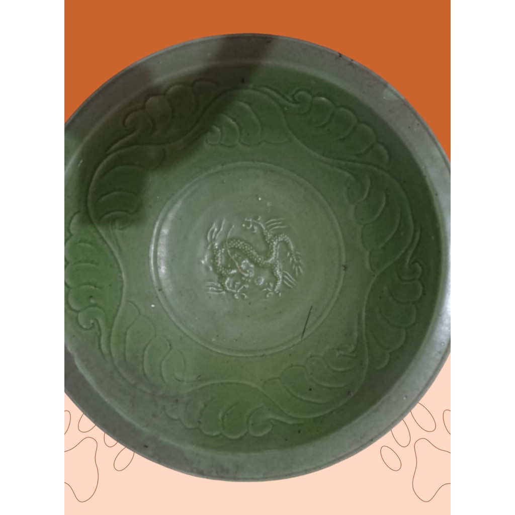 Piring hias keramik besar / piring hias dinding motif