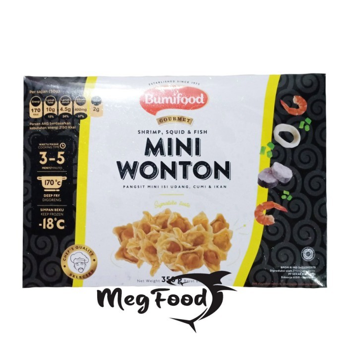 

Seafood Olahan Bumifood Mini Wonton 350 Gram