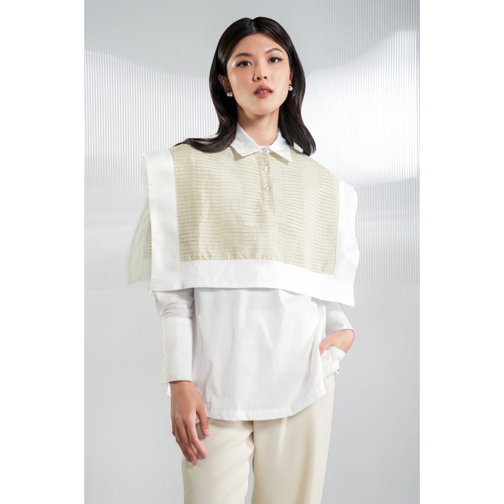 ROWAN LAYER SHIRT WHITE - BENANG JARUM