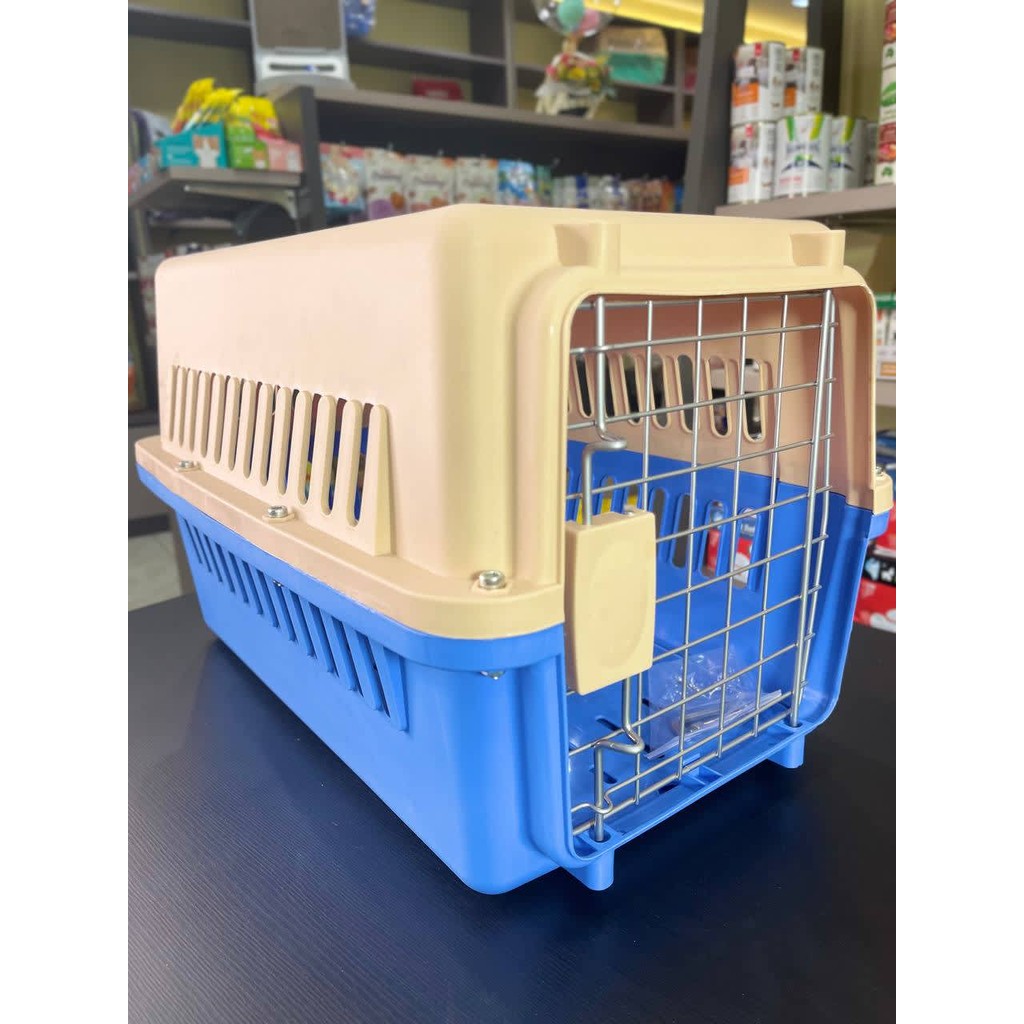 Kandang Kucing Box Travel Biru