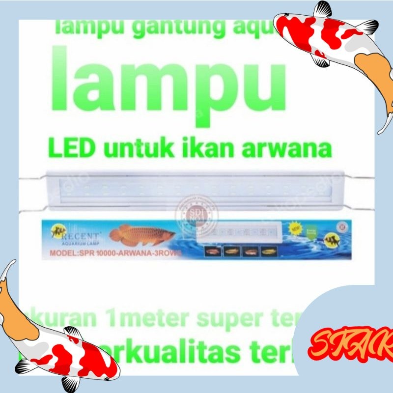 Lampu Led Gantung Aquarium RECENT SPR 10000 Arwana Tanning 100 Cm 1 m